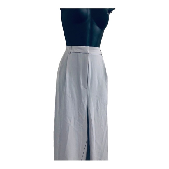 Blue steel gray high waisted hi-rise tapered leg‎ trouser pants size XL new - Picture 2 of 14